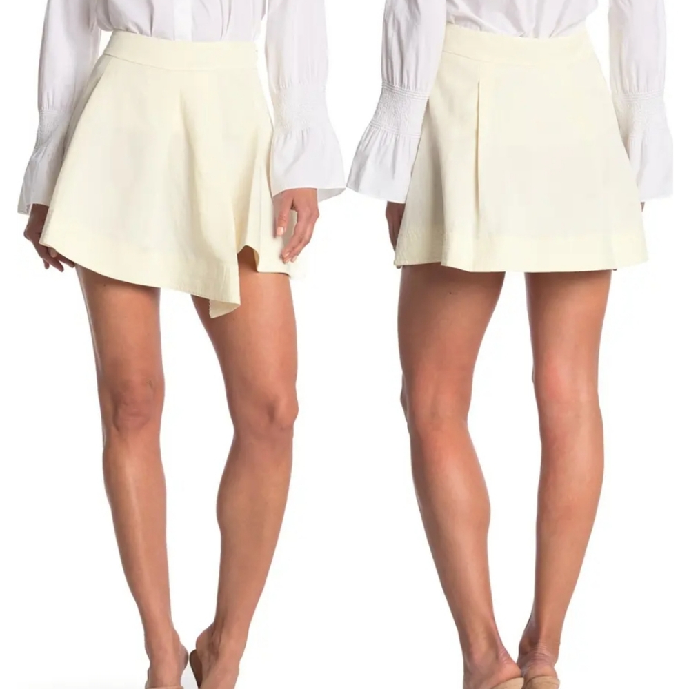 10 Crosby Derek Lam Cream Mini Skirt